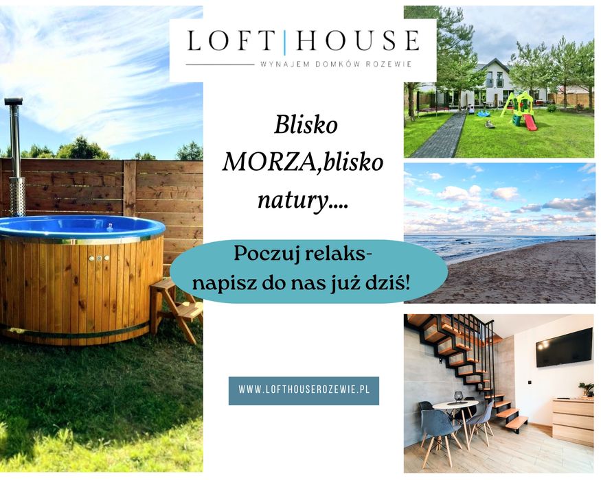 Domki nad morzem , całoroczne domki, balia ogrodowa , Sylwester