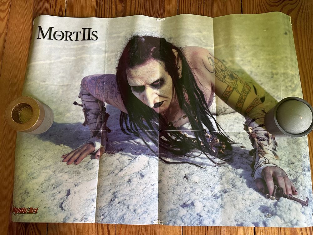 Plakat zespołu Helloween i Mortiis z gazety Mystic Art