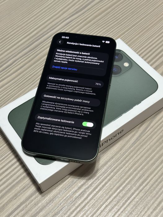 iPhone 13 128GB • Green • FV/paragon • bateria 76%