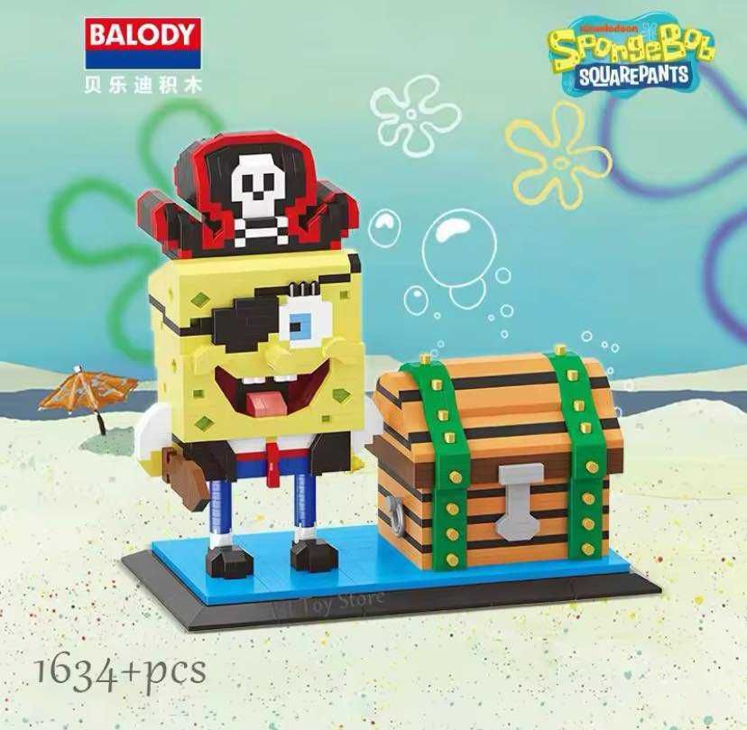 Klocki wzór LEGO SPONGEBOB Spongebob Kanciastoporty PAN KRABHitPrezent