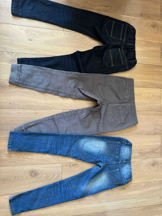 zestaw spodni dla chłopca r 140 spodnie dla chłopca