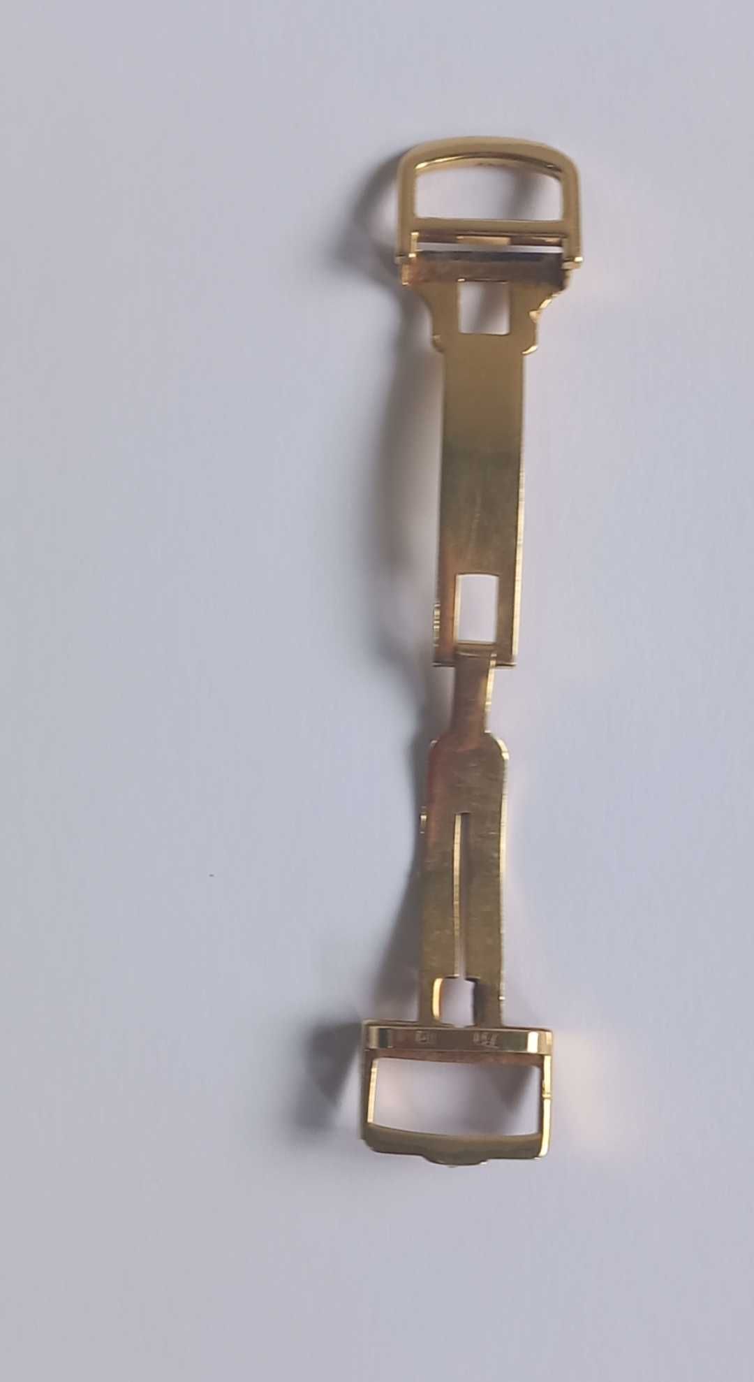 Fecho de fivela de implantação autêntico de 18K 750 GOLD MASSIV 14MM
