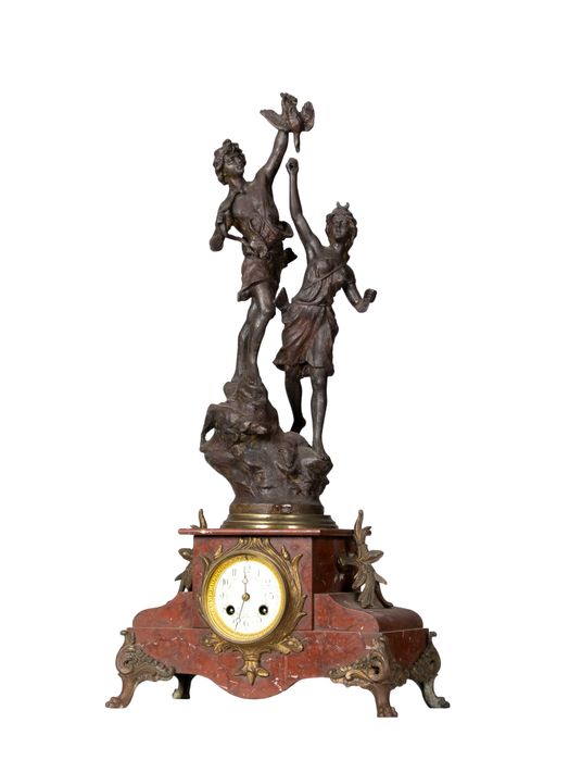 Relógio Escultura Napoleão III com a Deusa Diana, Século XIX