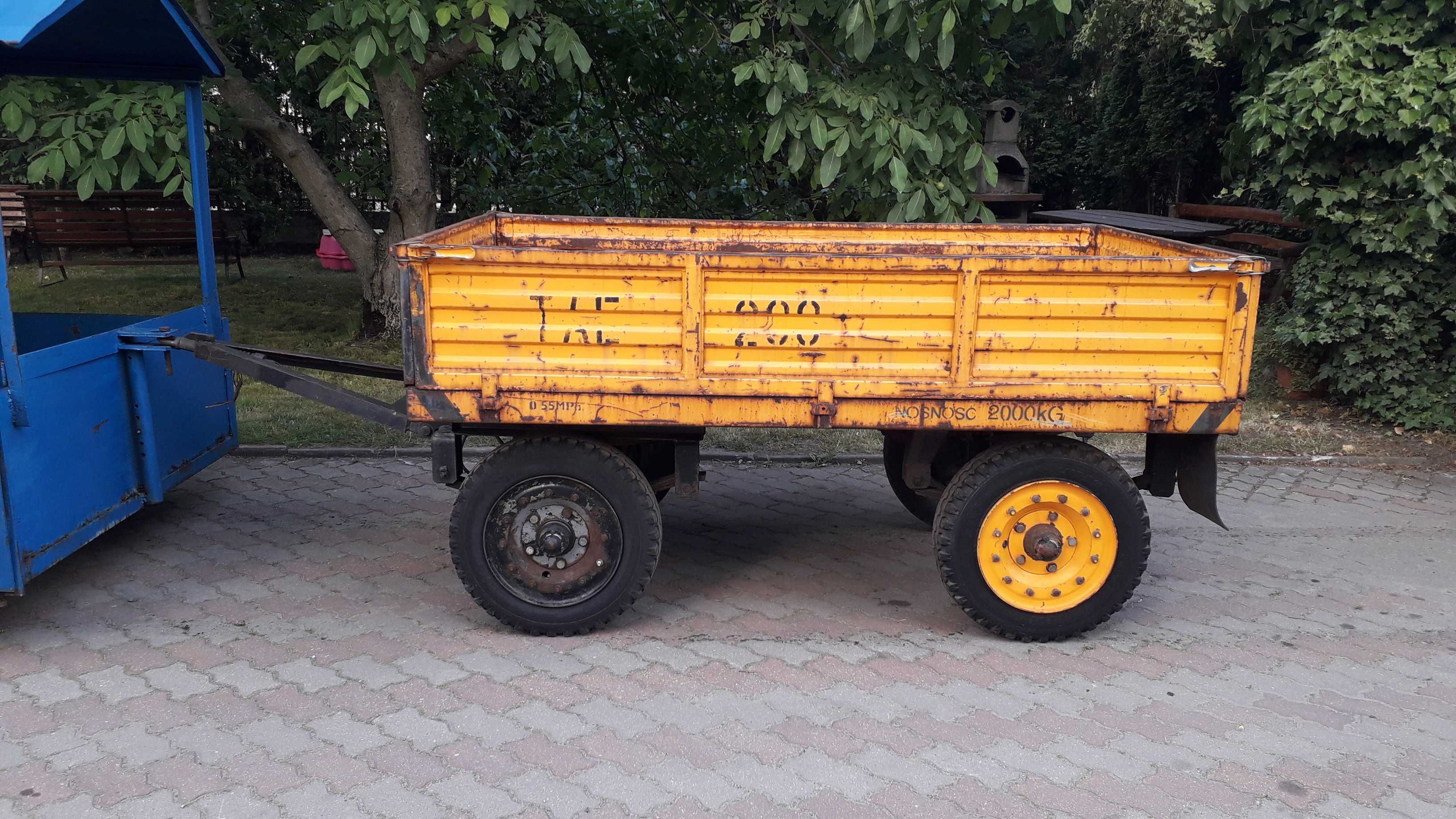 przyczepka ogrodnicza narzedziowa specjalna transportowa rolnicza