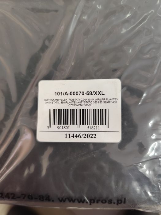 Kurtka płaszcz przeciwdeszczowy antyelektrostatyczny wodoodporny