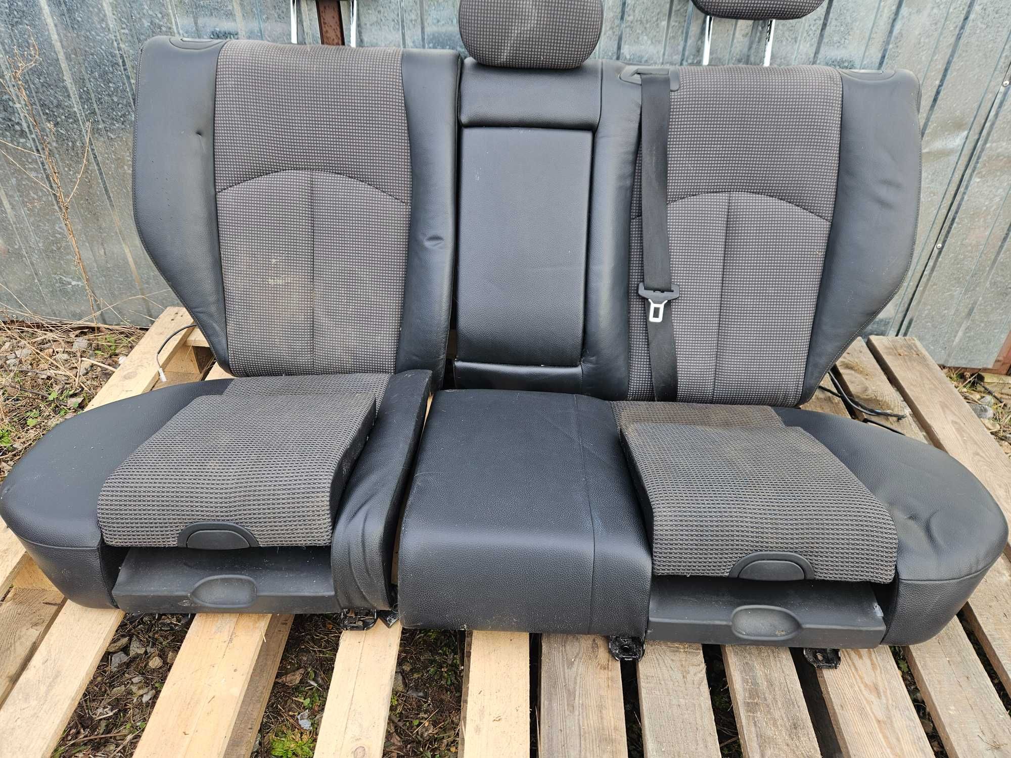 Mercedes w211 kombi kompletne wnętrze fotele pół skóra