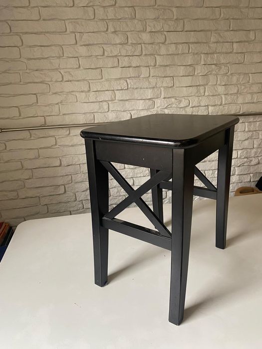 Komplet drewniany stół + 4 taborety + 2 ławki