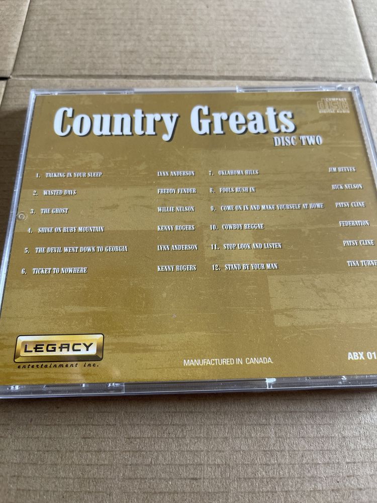 Crountry greats 1,2,3