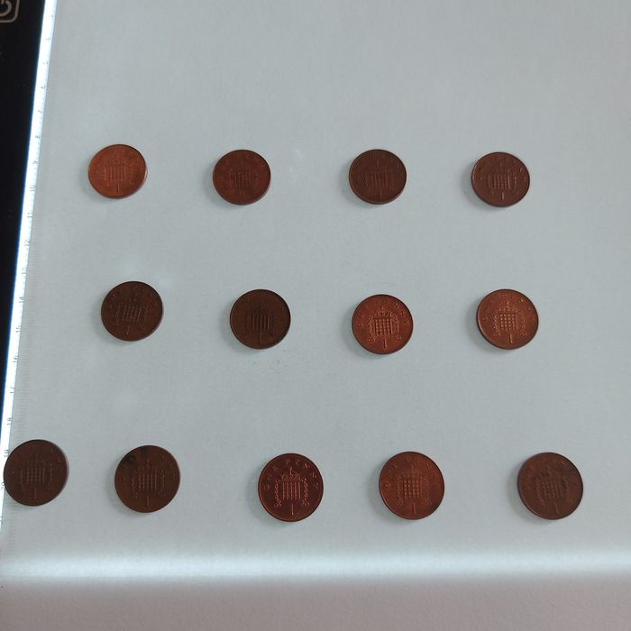 Moedas antigas Rainha Elizabeth II