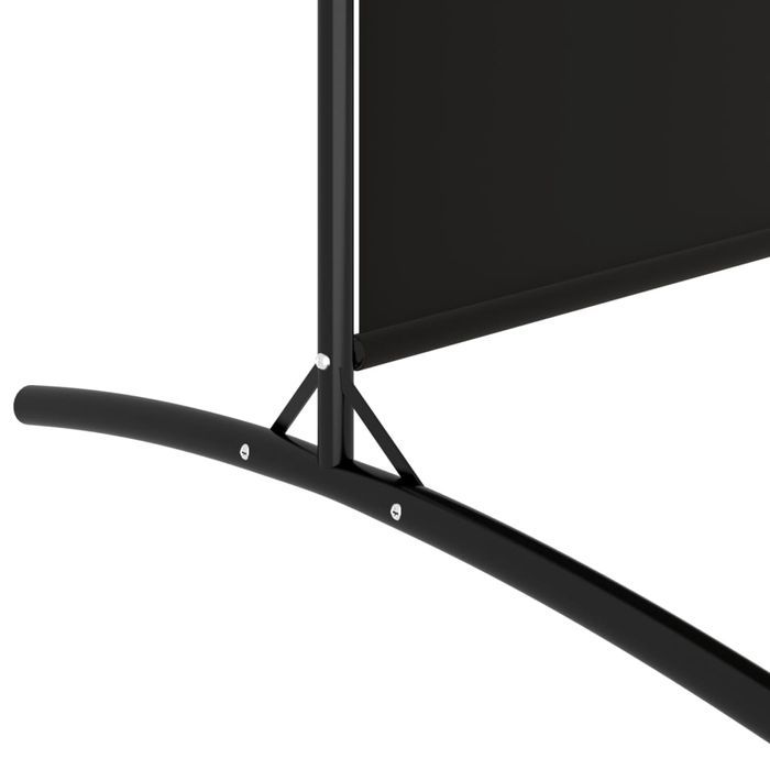 Parawan 5-Panelowy Czarny 433x180 cm