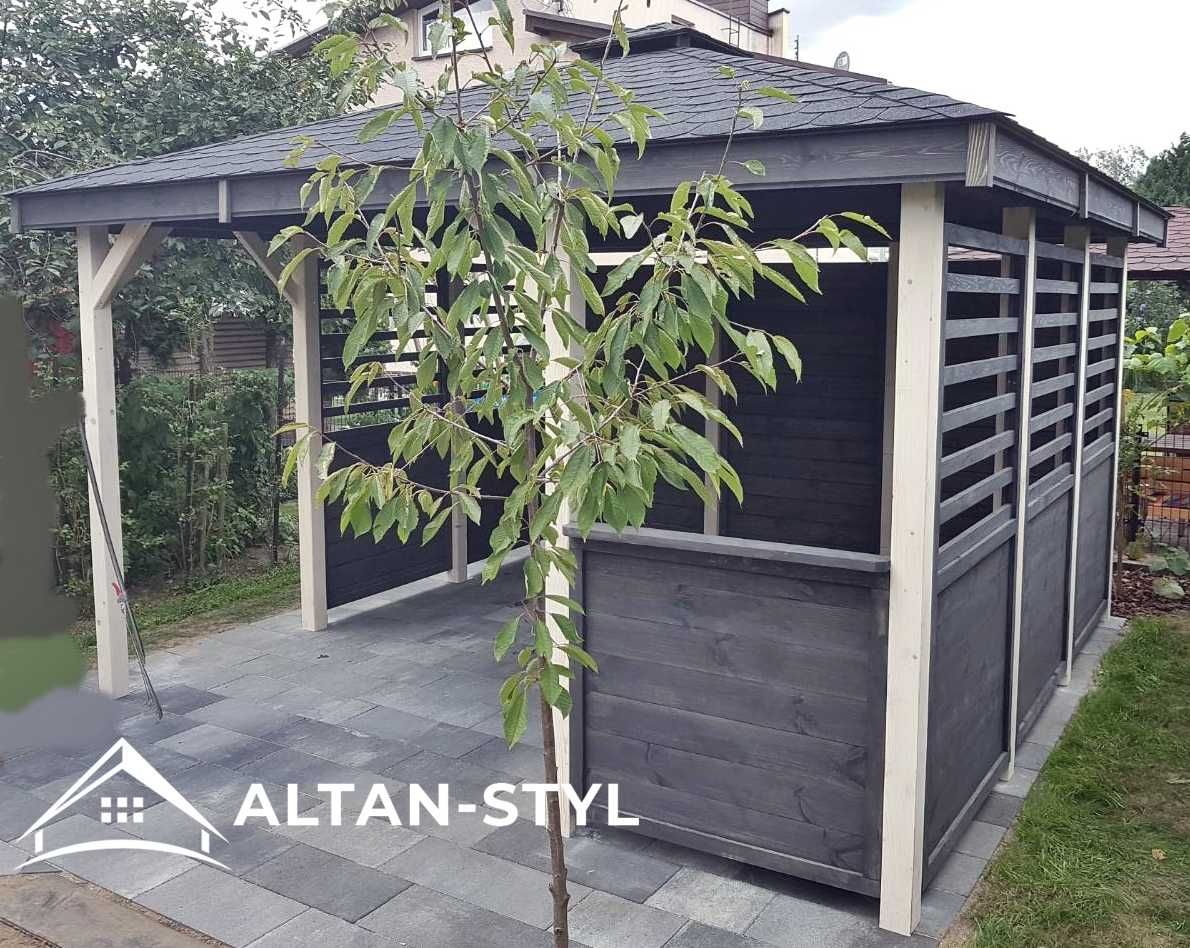 Altany, altanki, wiaty, altana ogrodowa ALICJA 3x3m PRODUCENT