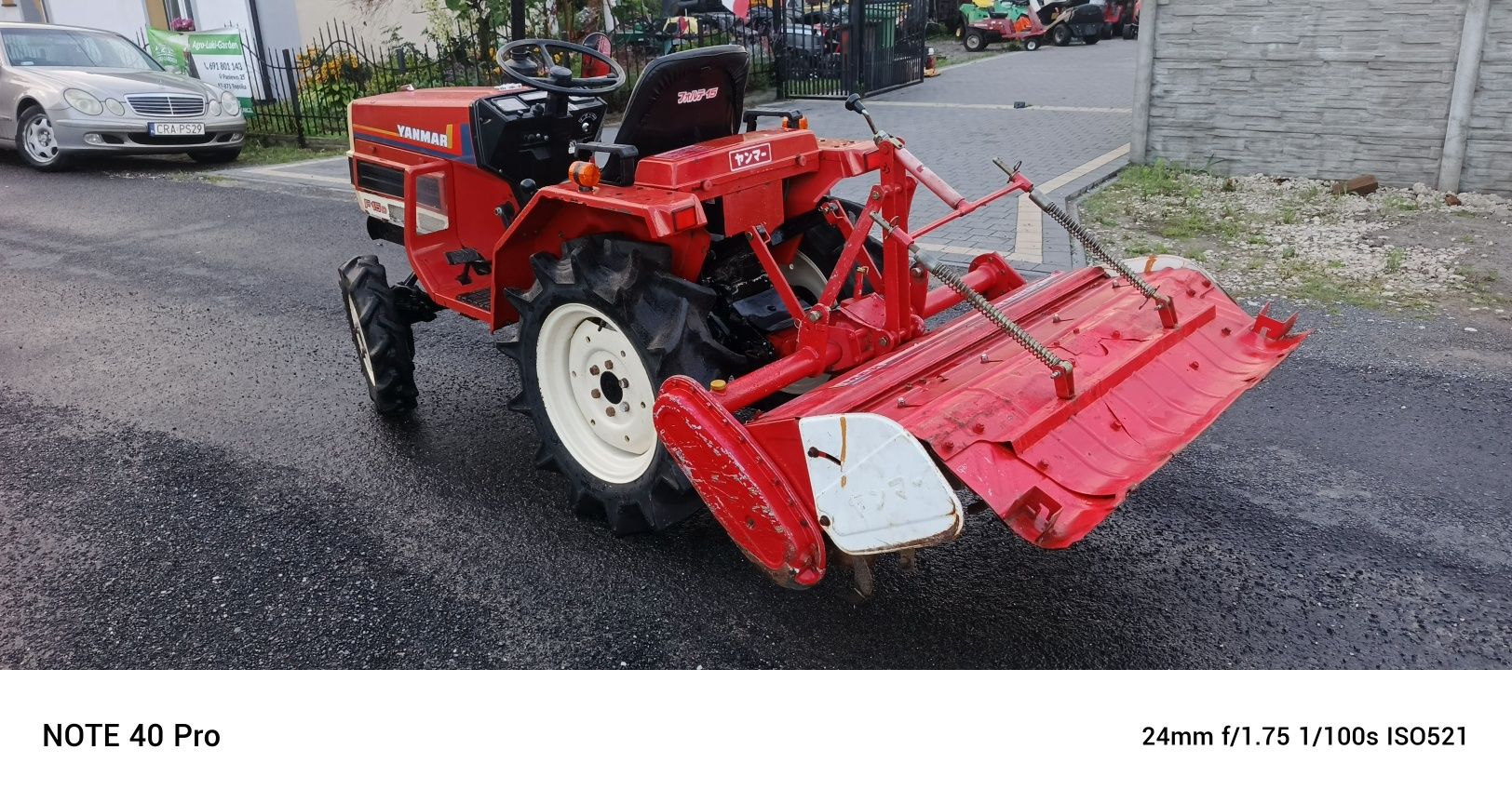 Traktorek ogrodniczy yanmar#naped4x4#glebogryzarka#