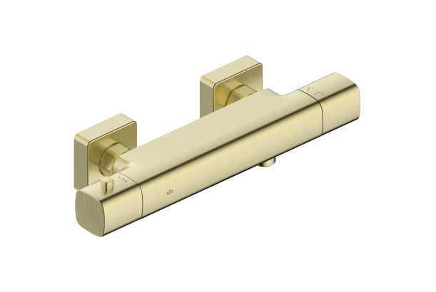 KFA Malaga bateria natryskowa termostatyczna brushed light gold