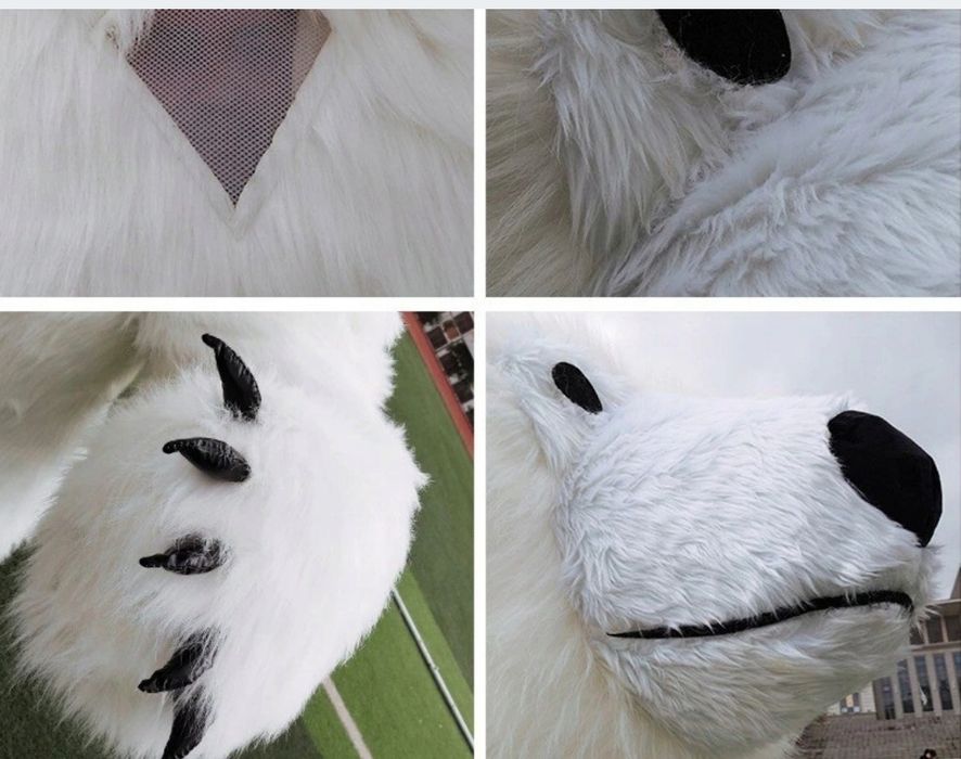 Kostium białego misia rozmiar 2m