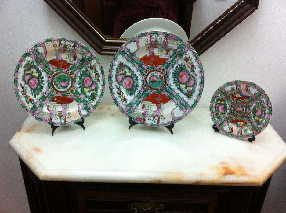Porcelana chinesa, pintados à mão - Mandarim