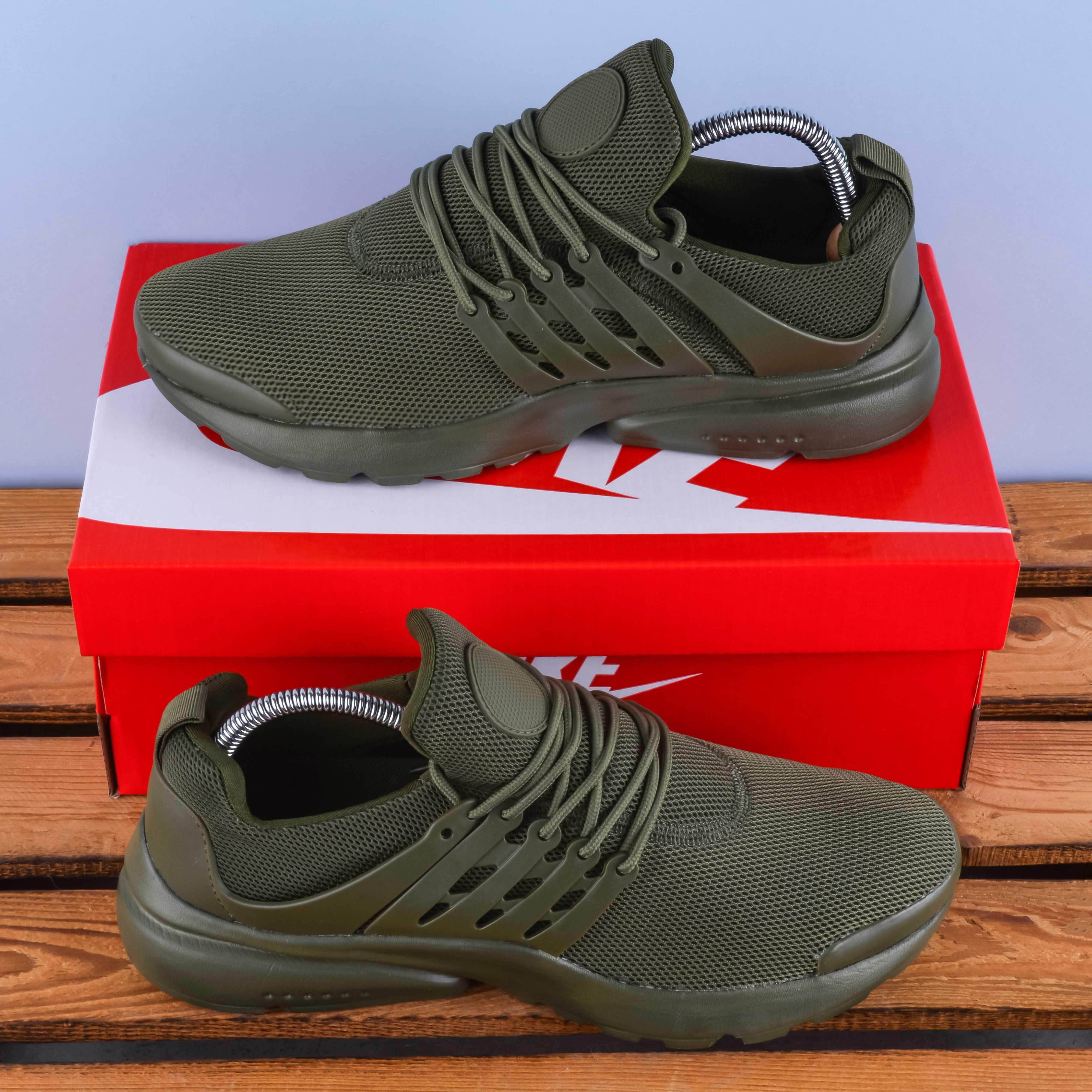 (1773) Чоловічі Кросівки у стилі Nike Presto колір хакі (41-45) найк