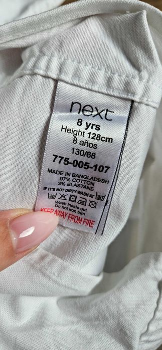 Spodnie koszula next 128