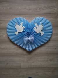 Serce błękitny tiul