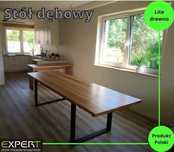 Stół dębowy rozkładany LOFT Skandynawski lite drewno