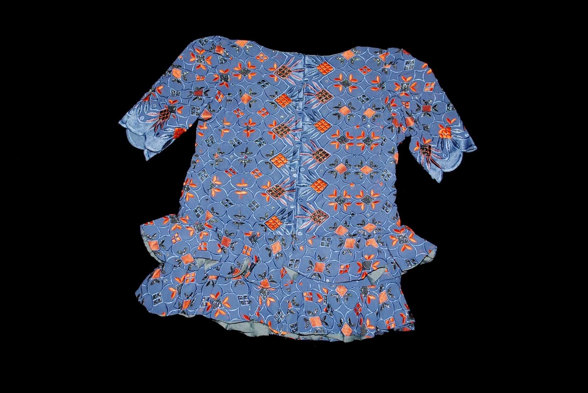 Футболка блузка блуза летняя с вышивкой из Индии на девочку 6-7 лет