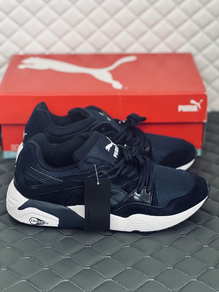 Кросівки чоловічі замшеві Puma Trinomic Blue кроссовки Пума Триномик