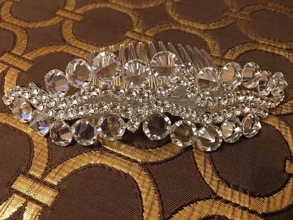 Ozdoba ślubna z kryształkami