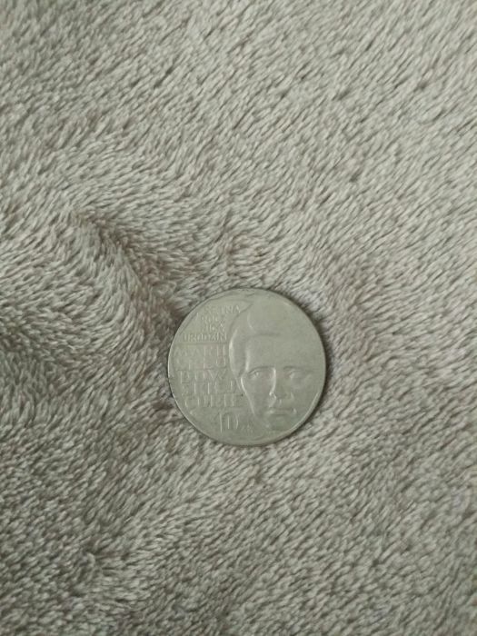 Moneta setna rocznica marii sklodowskiej curie 1967
