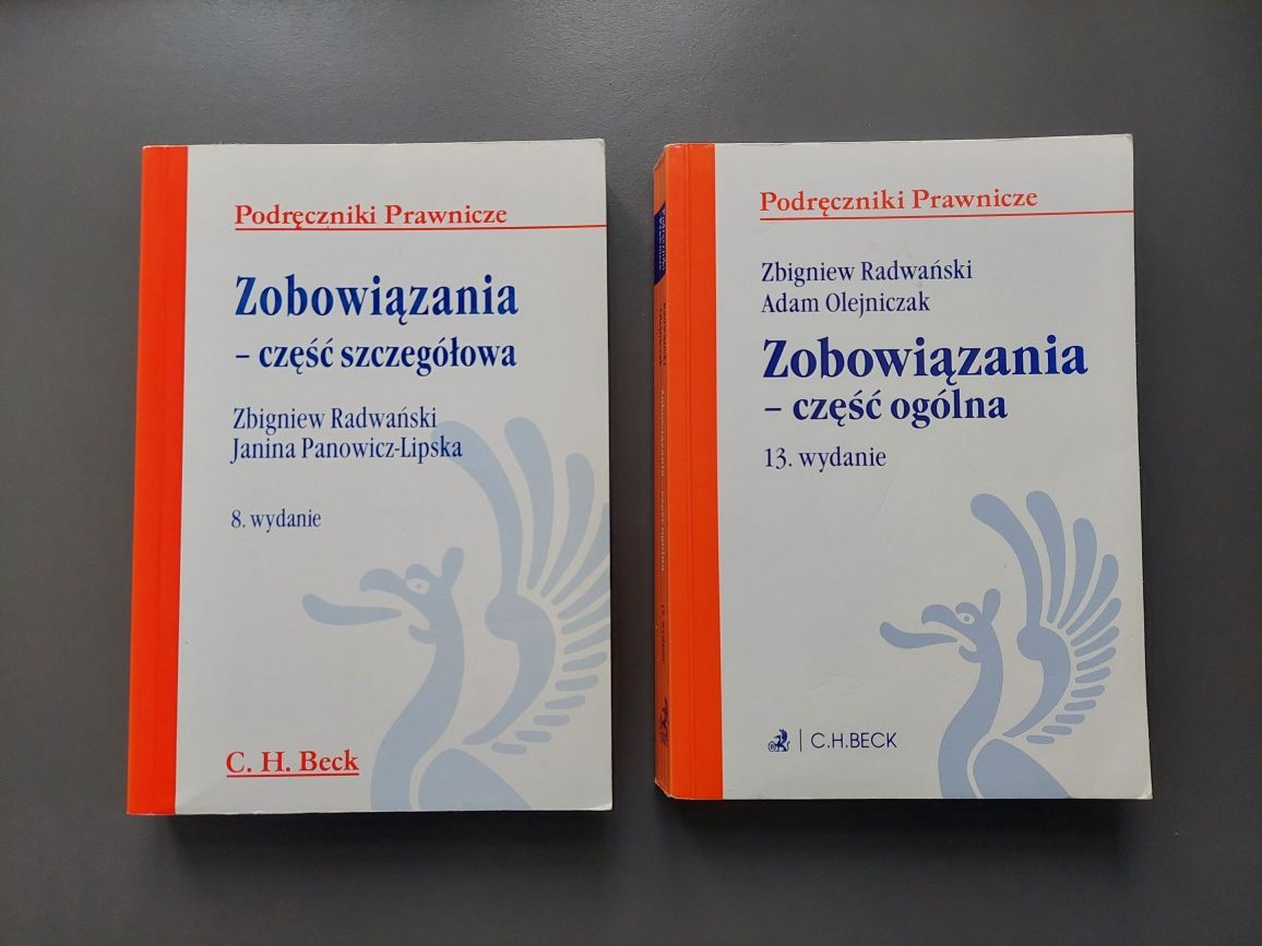 Zobowiązania część ogólna (wyd. 13) i szczegółowa (wyd. 8)