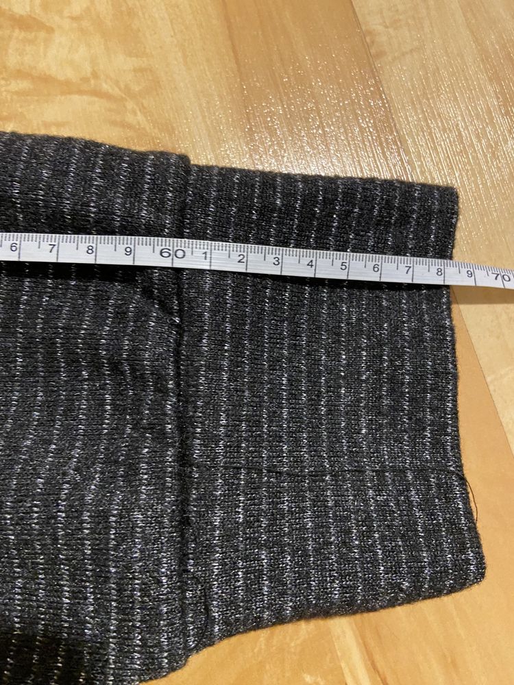 Czarna bluzka z brokatem damska plus size pacha 69 cm Vintage
