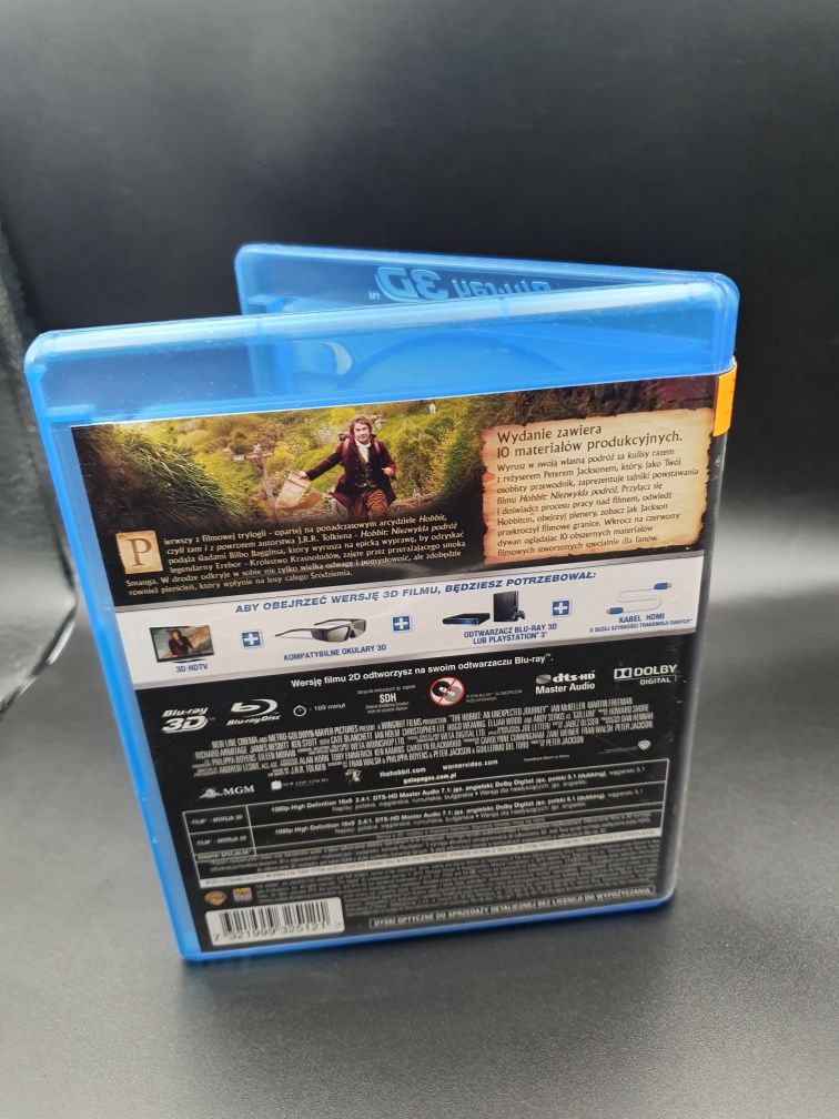 Film blu-ray bluray 2d 3d Hobbit Niezwykła Podróż PL 4 płyty
