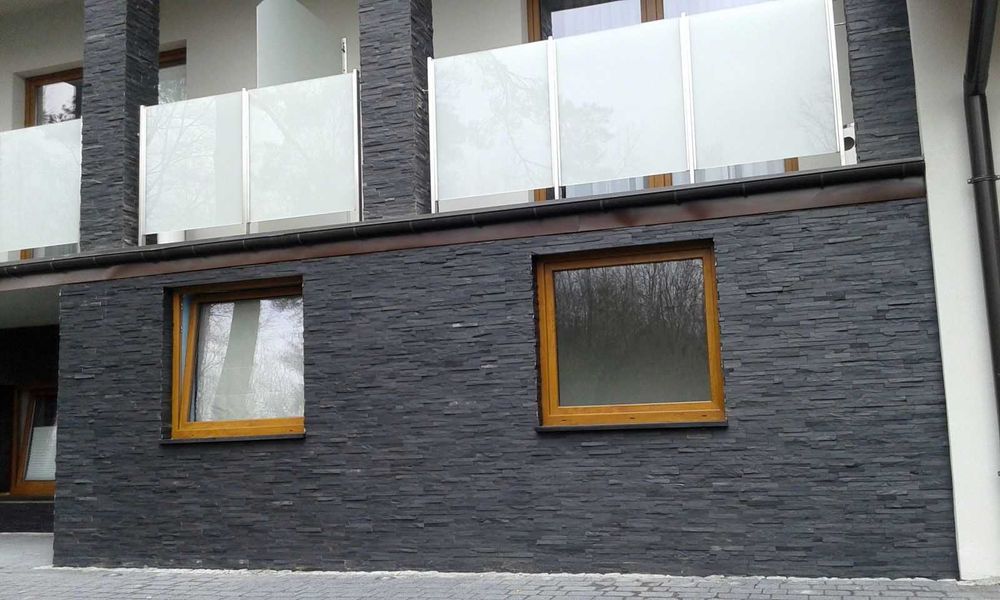 Panel Kamienny Ścienny Łupek kamień naturalny elewacja zetka cokół