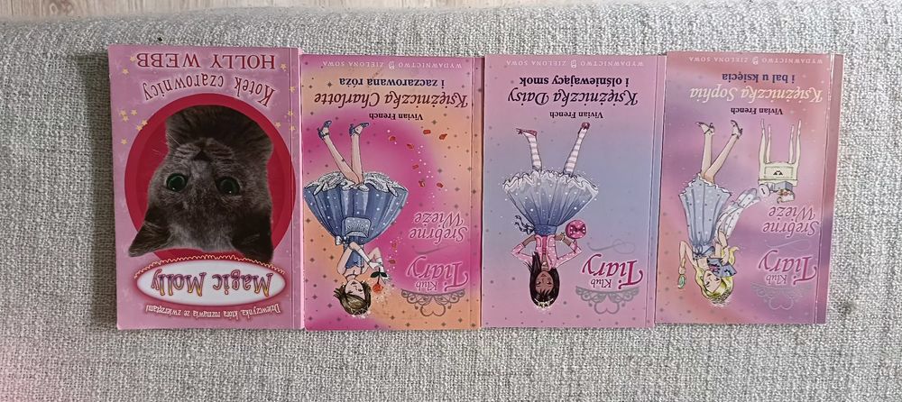Seria książeczek klub Tiary, przygody księżniczek oraz Magic Molly o k