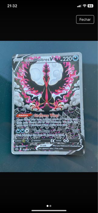 Carta da coleçao pokemon