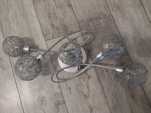 Lampa sufitowa srebrna kule