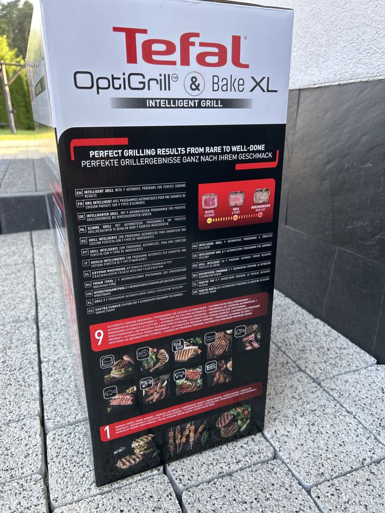 Elektryczny grill marki Tefal OptiGrill&Bake XL 2000W