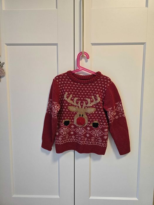 Świąteczny sweter Next 6-7 lat
