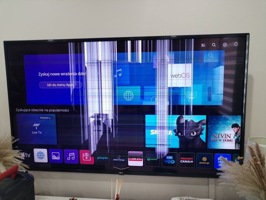Lg 55 cali smart tv Qled Uszkodzony