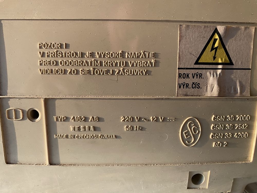 Telewizor MERKUR 2 Tesla Czechosłowacka produkcja