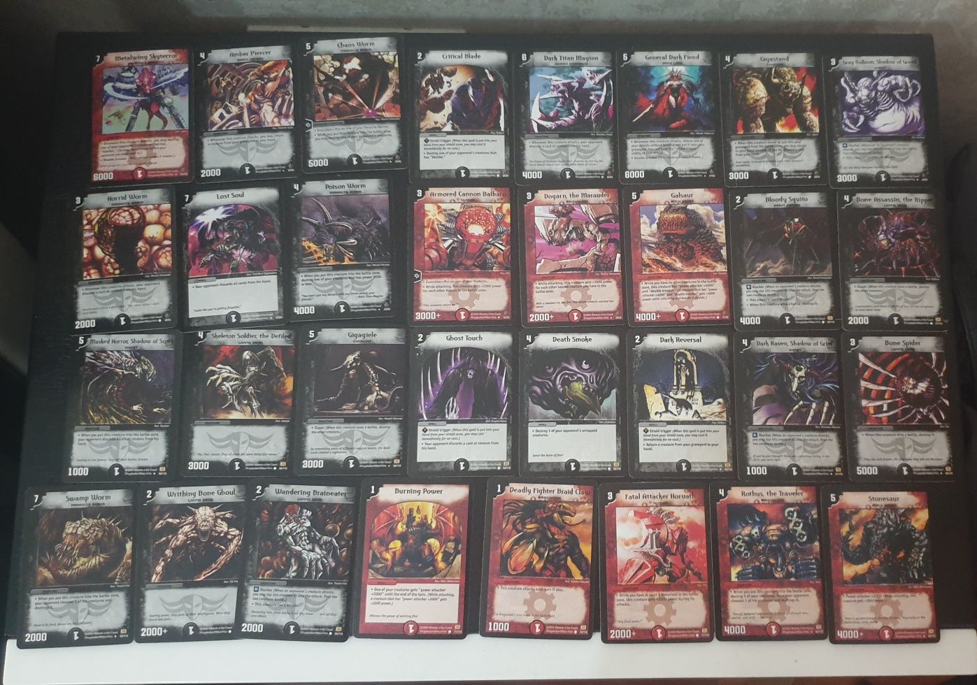 34 Cartas Duel Masters