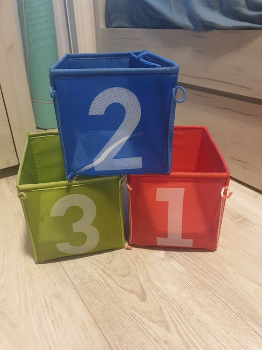 Komplet koszyków na zabawki IKEA