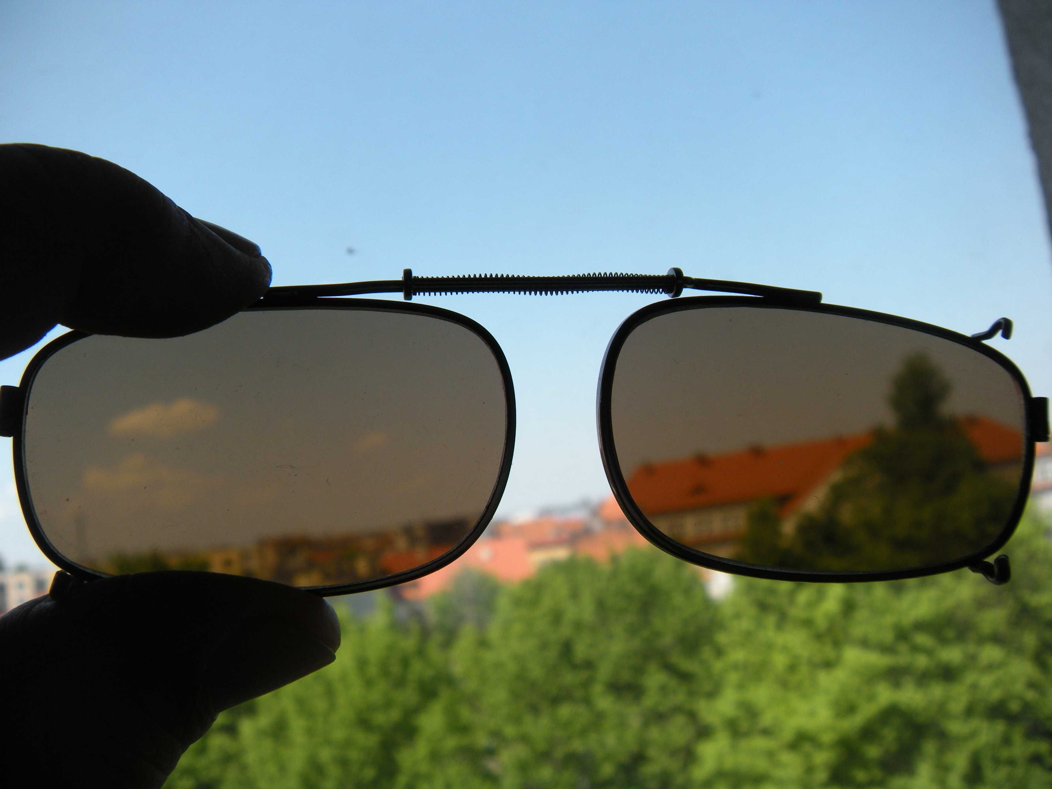 prl nakładki słoneczne  osłona okulary etui futerał