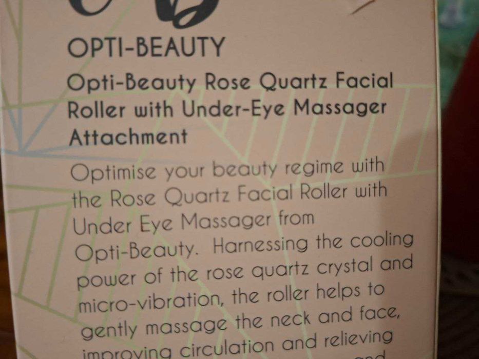 Масажер для обличчя з рожевого кварцу вібраційний ОВ