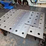 Blat spawalniczy obrotnik z grawerem siatka 100x100