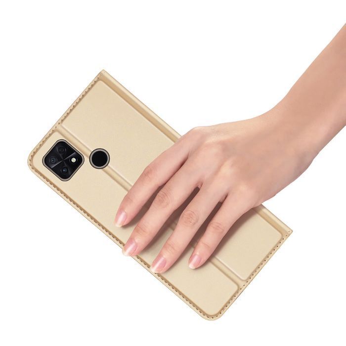 Dux Ducis Skin Pro etui Xiaomi Poco C40 pokrowiec z klapką złoty