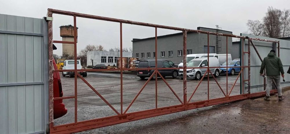 каркас воріт, відкатні ворота, Звари сам, комплектуючі для воріт