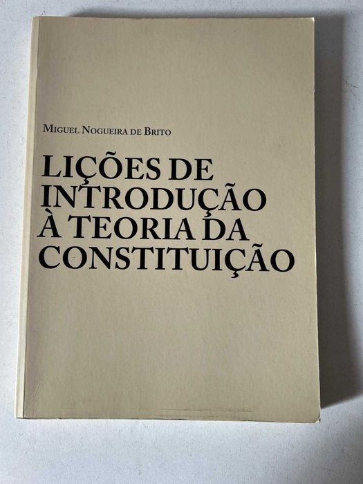 Livro - Lições de Introdução à Teoria da Constituição (ctt grátis)
