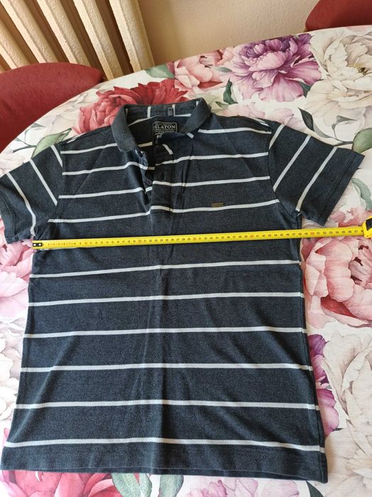 Koszulki polo męskie chłopięce r.S 4 szt.