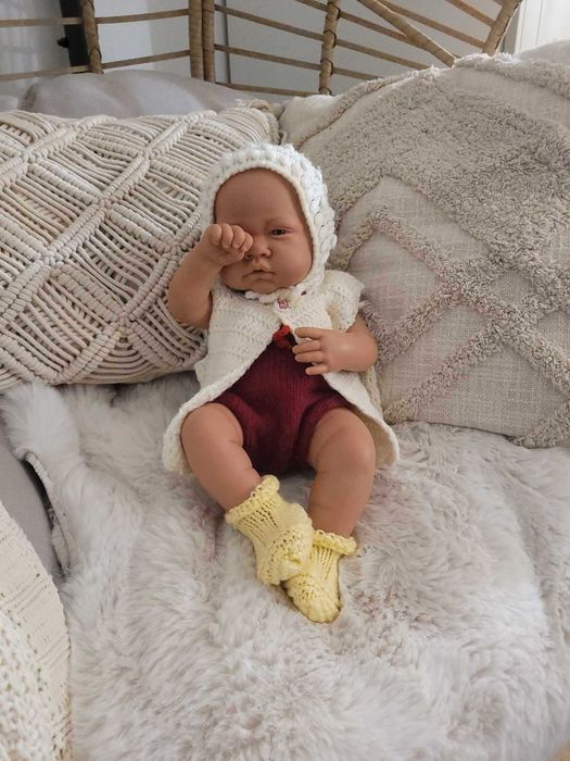 Ubranko dla lalki bobasa baby born 40-44cm kamizelka czapka majtki but