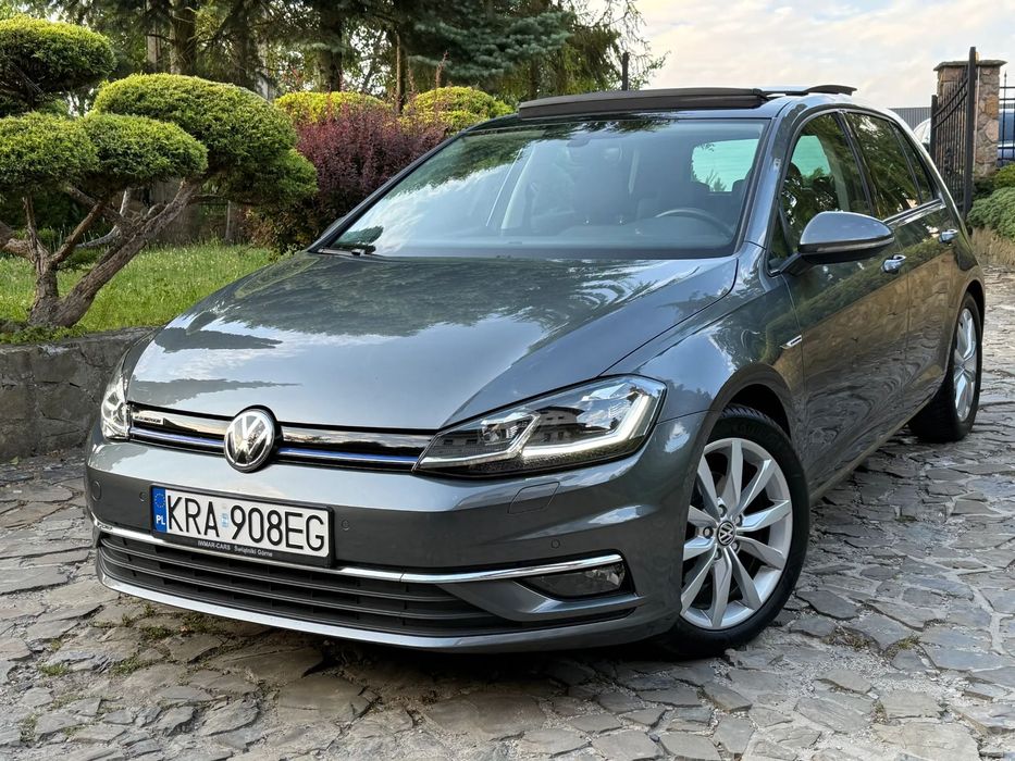 Volkswagen Golf 2018r 1.5 TSI BENZYNA 130 Koni MANUAL BardzoBogata Wersja LED PANORAMA