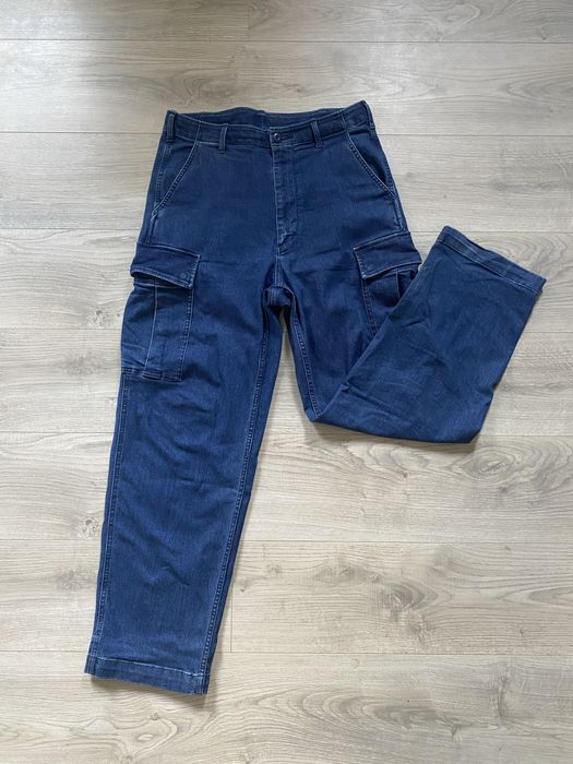 Spodnie cargo Uniqlo granatowe rozmiar M
